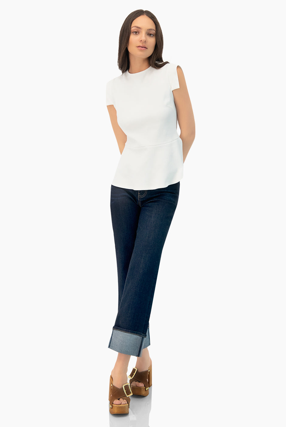 Blusa lisa sin mangas