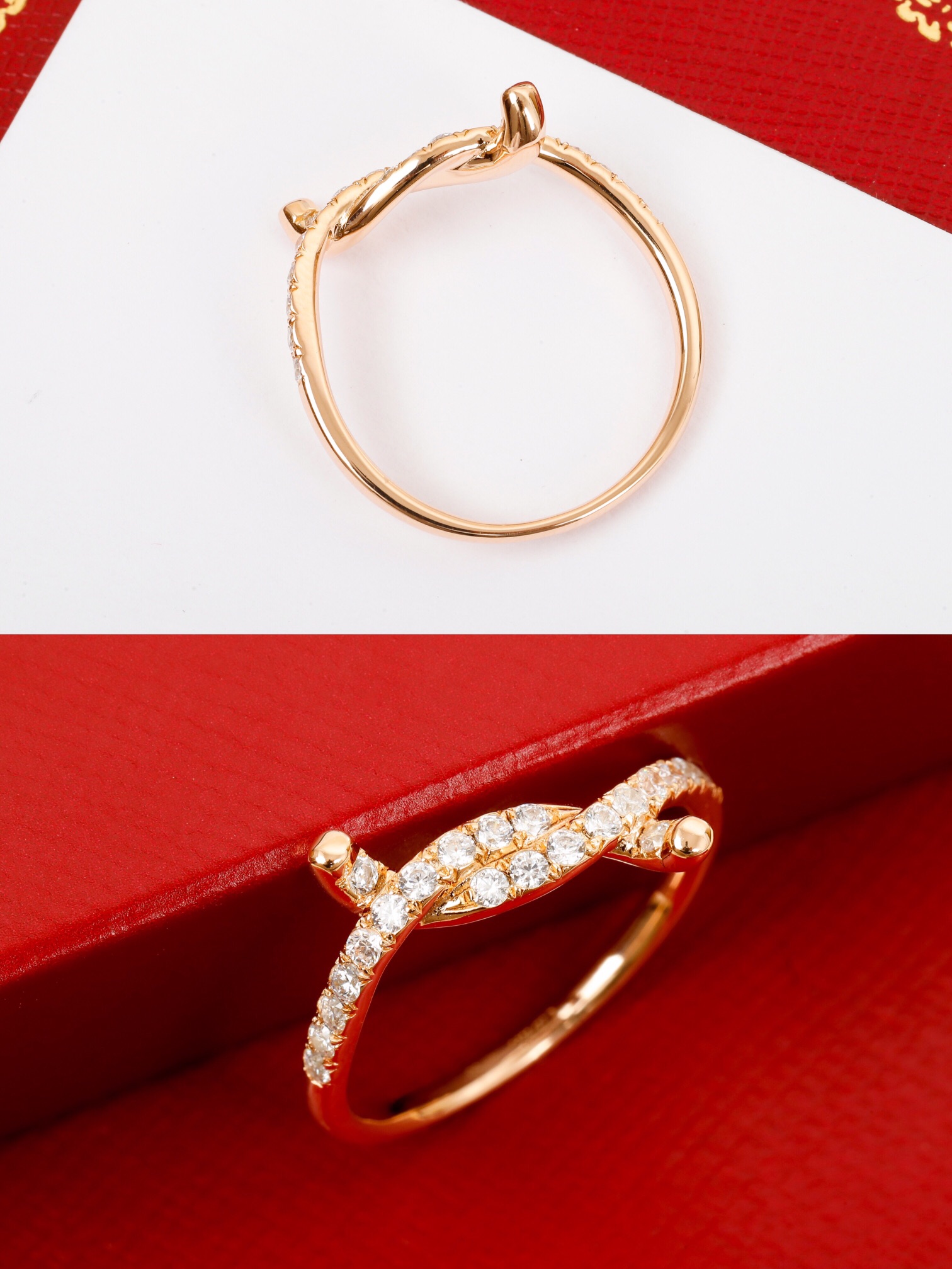 Cartier Love Knot Diamond Ring