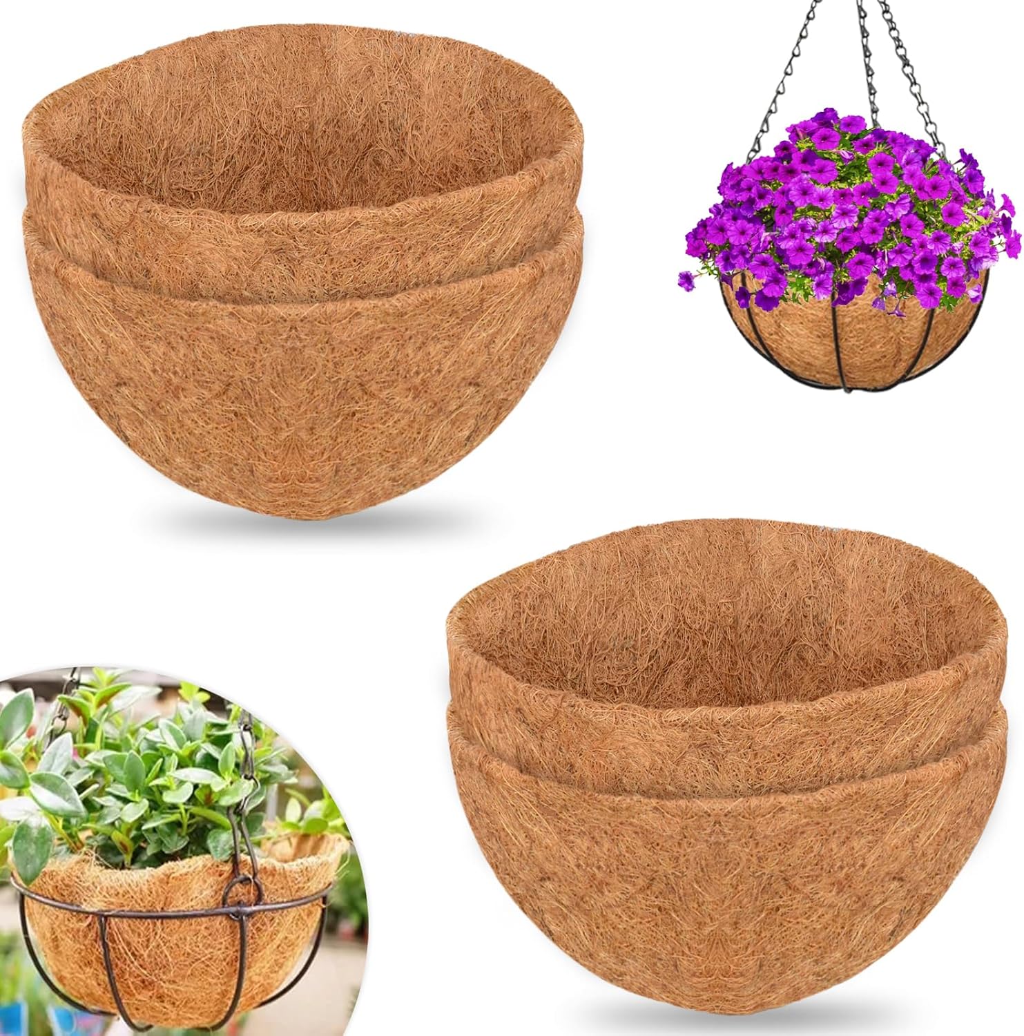 🌸 Hanging Artificial Colourful Morning Glory Basket-💥UV resistant, Waterproof，Windproof