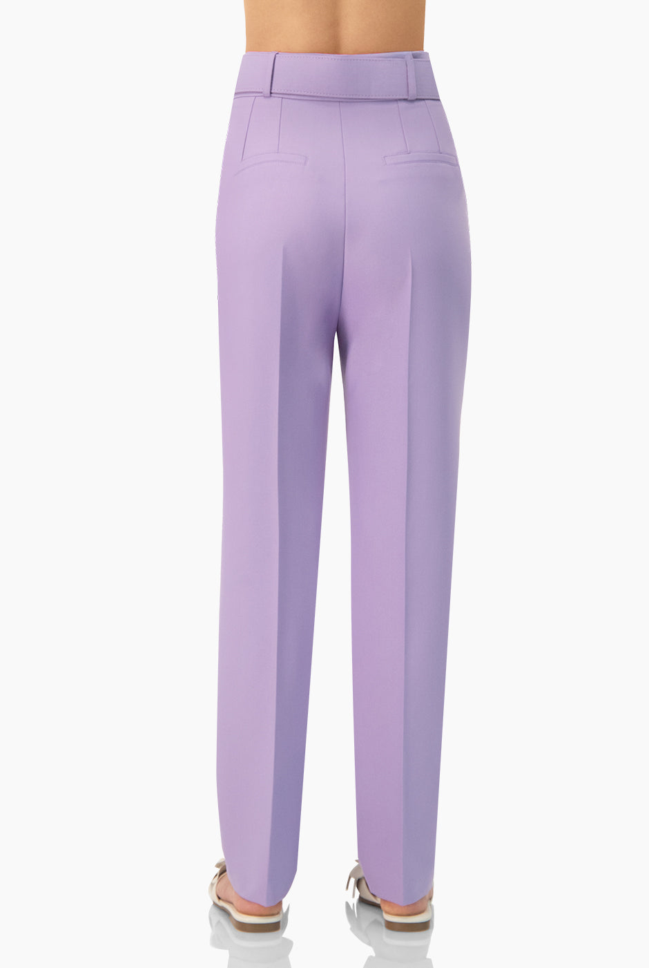 Pantalon sastreado en tono lila