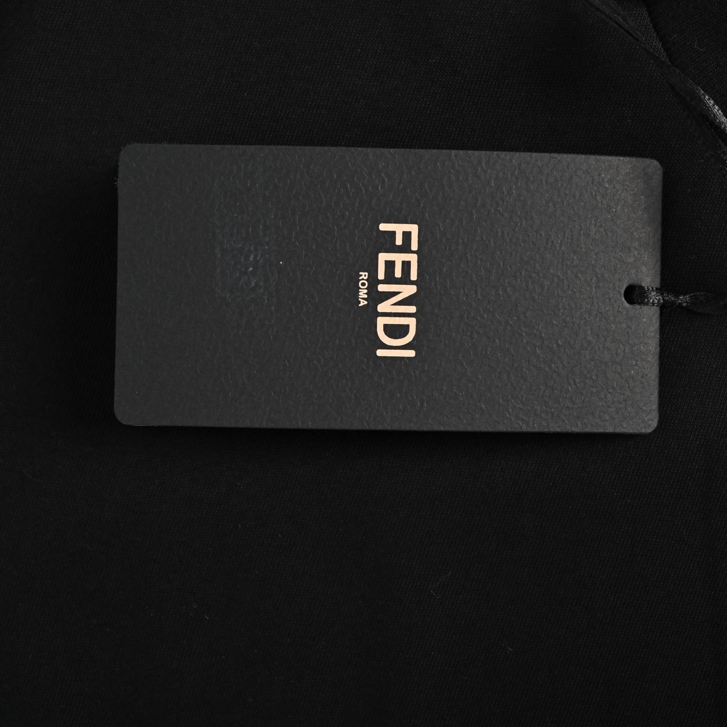 Fendi FF embroidered pocket zipper short sleeve