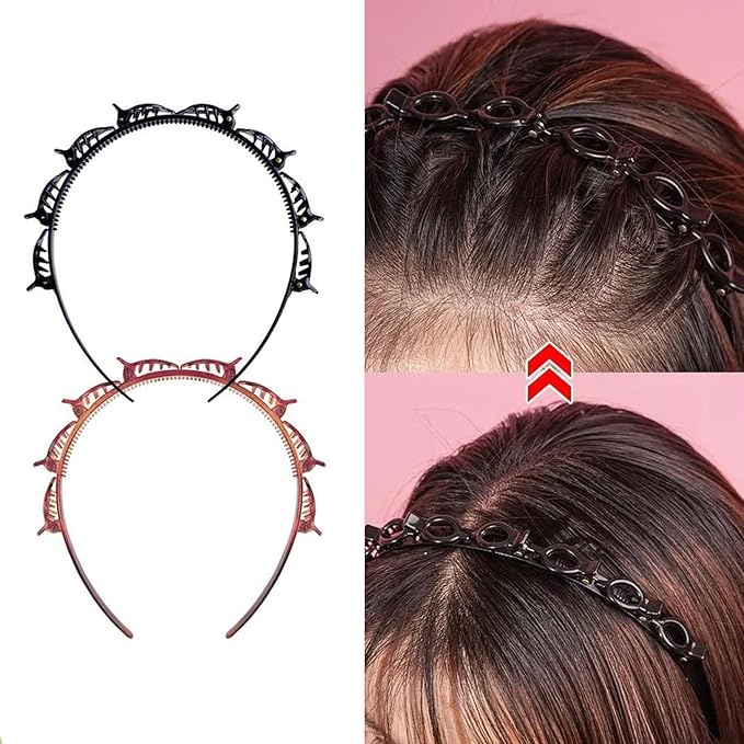 ⚡Flash Sale⚡Braided Headband With Clips