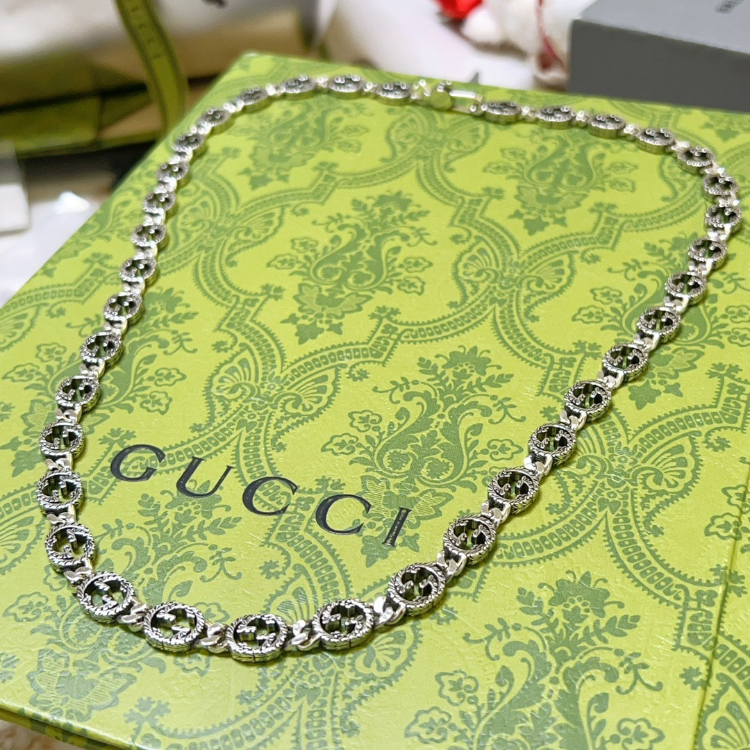 Gucci Anger Forest Series GG Chain Vintage Necklace