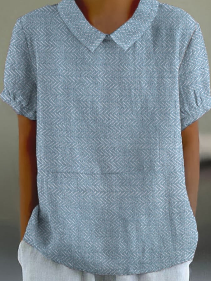 New Wind Short -Sleeved Printed Use Top Top