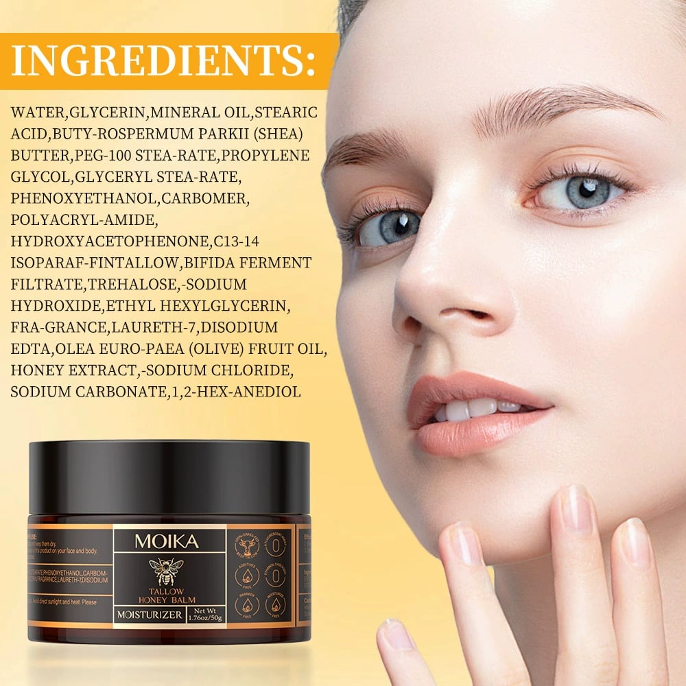 💖Beef Tallow Beeswax and Honey Face Moisturiz💥