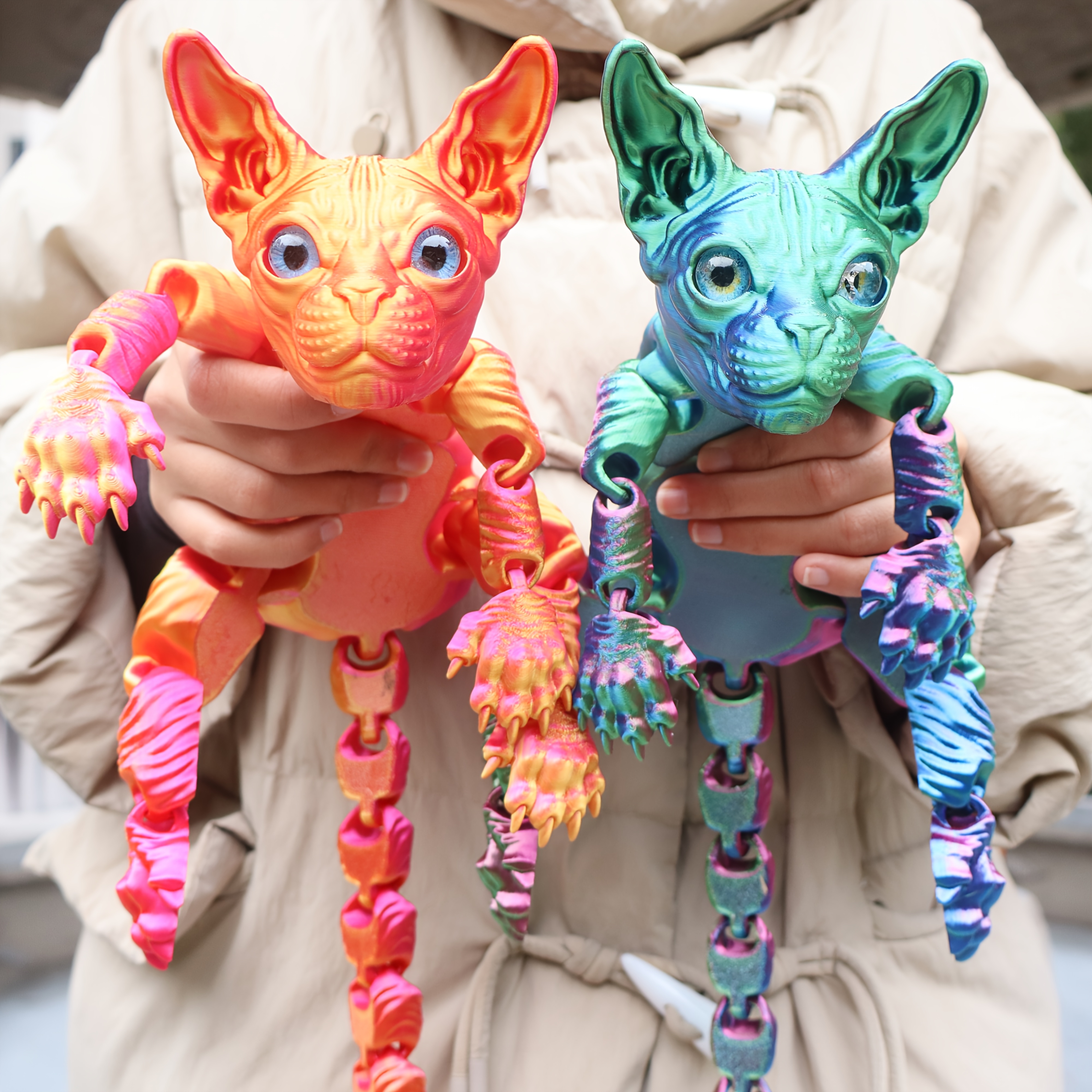 🔥Last Day 50% OFF🔥50cm/19.69 inch 3D Printed Cat Fidget Toys