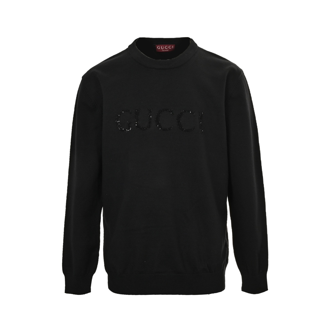 Gucci 24Fw glitter logo sweater