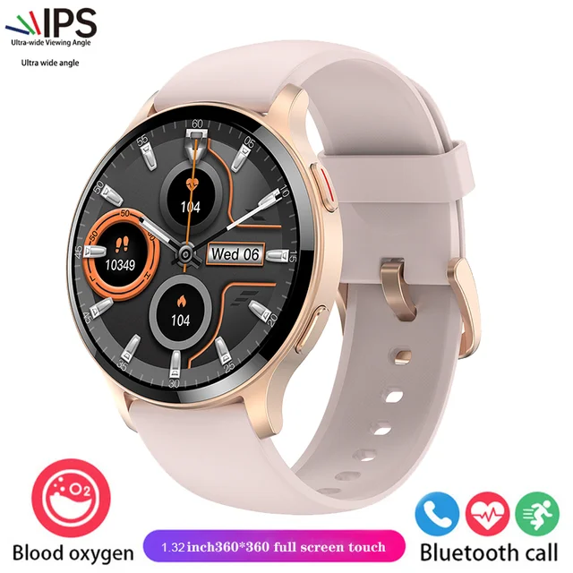 New women's smartwatch Women's Health Heart rate Sleep Monitor HD Bluetooth Call HD screen IP68 waterproof for Huawei Xiaomi