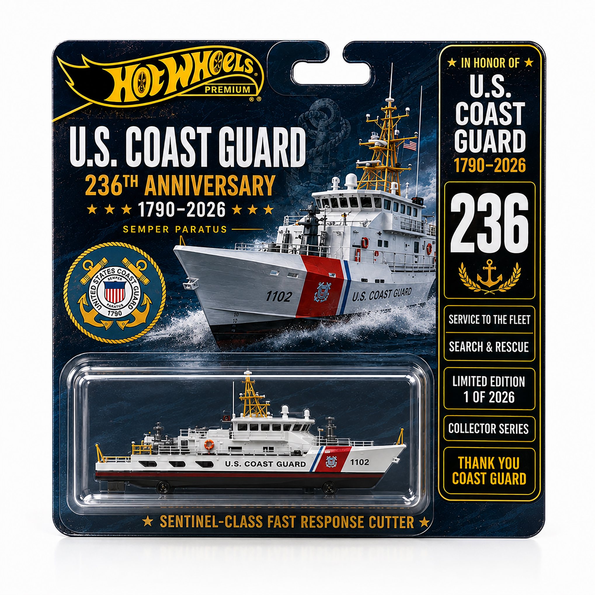 U.S. COAST GUARD 236th  Anniversary Edition Collector's