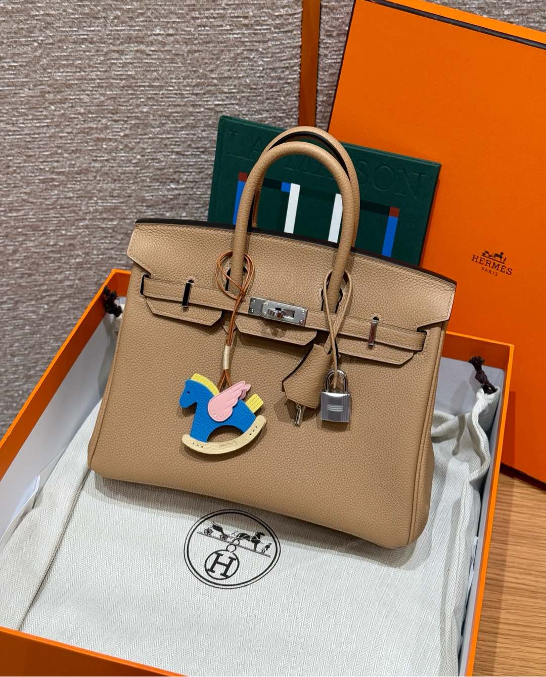 Hermes Birkin 0MChai handbag (handmade custom)