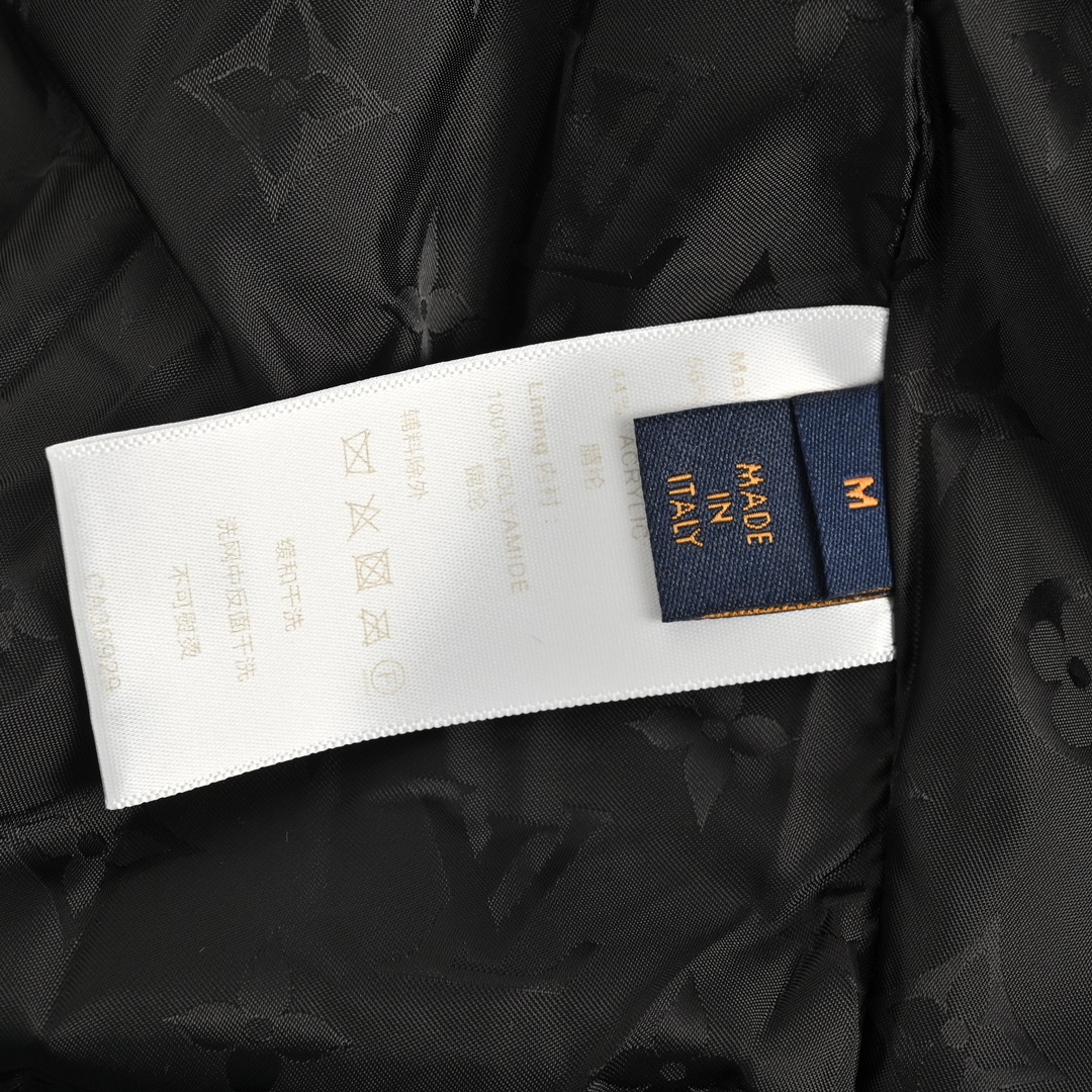Louis Vuitton 24Fw leather brand lambskin stand collar jacket