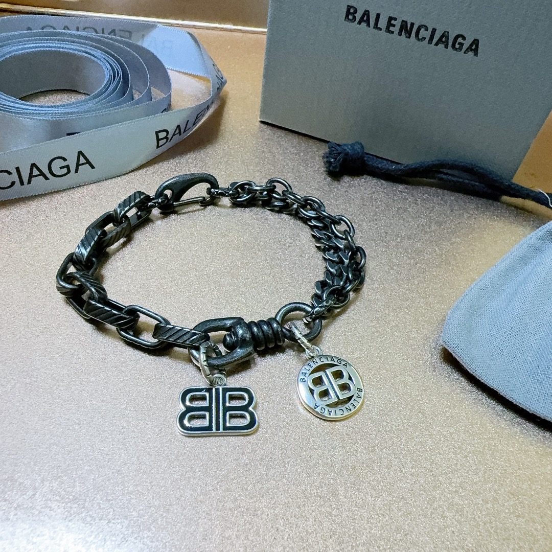 Balenciaga BB Vintage Chain Bracelet