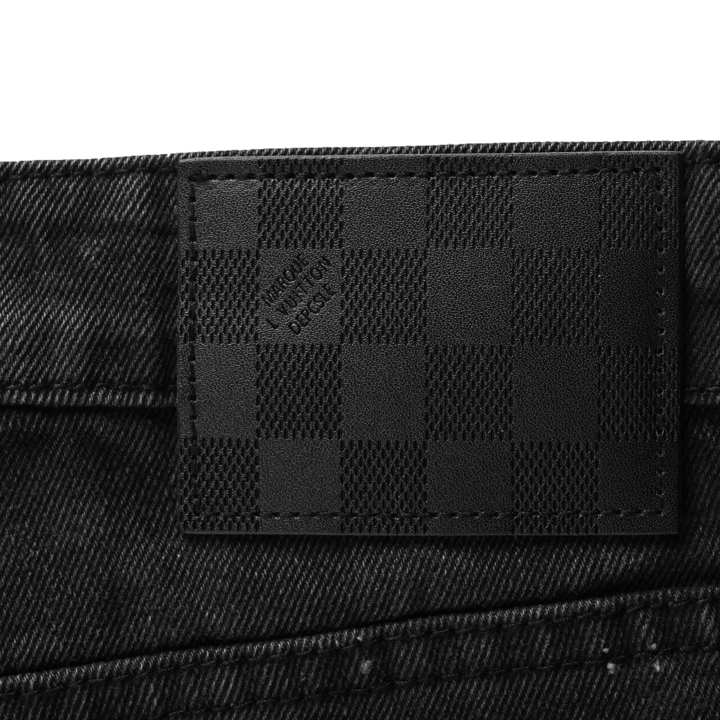 Louis Vuitton 24Fw Gradient Checkerboard Washed Jeans