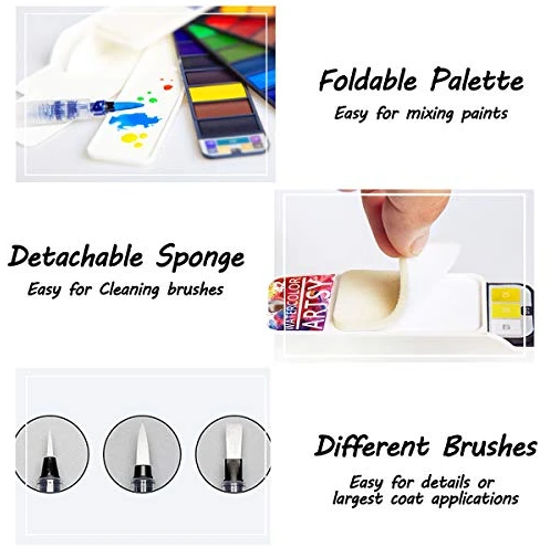 (🔥Last Day Promotion-SAVE 50% OFF)Portable Watercolor Kits--BUY 2 SETS GET 10% OFF & FREE SHIPPING