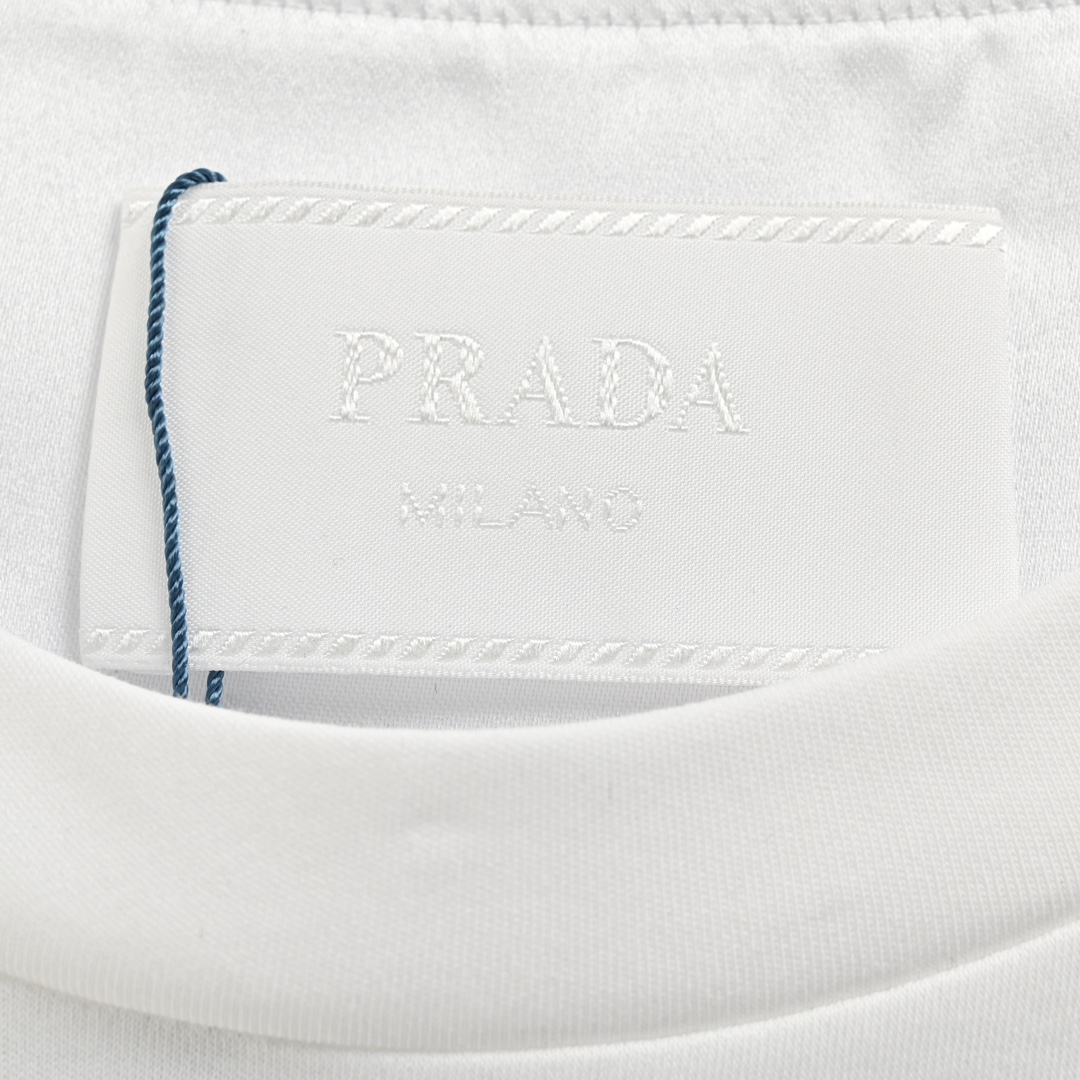 Prada 24ss triangle logo short sleeve