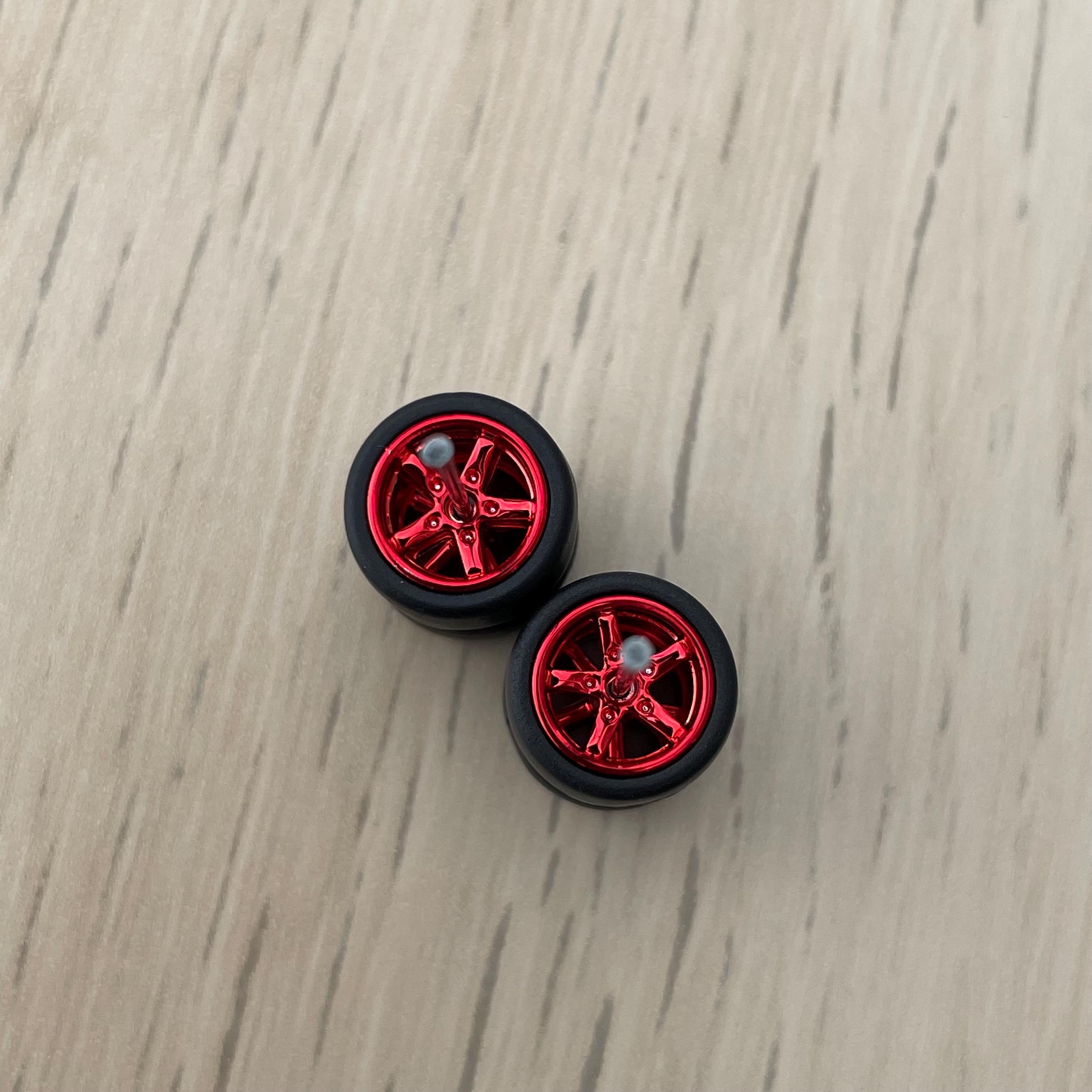Hotwheels Rims Custom Wheels 1/64 Rubber tires