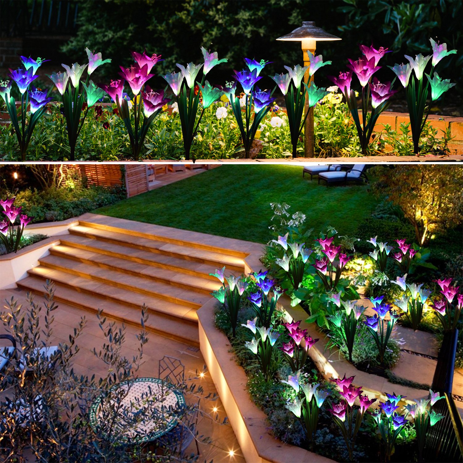 🔥Last Day 50% OFF🔥Waterproof Solar Garden Lily Flower Lamp - 1 PC 9.98 ¥ & Free Shipping