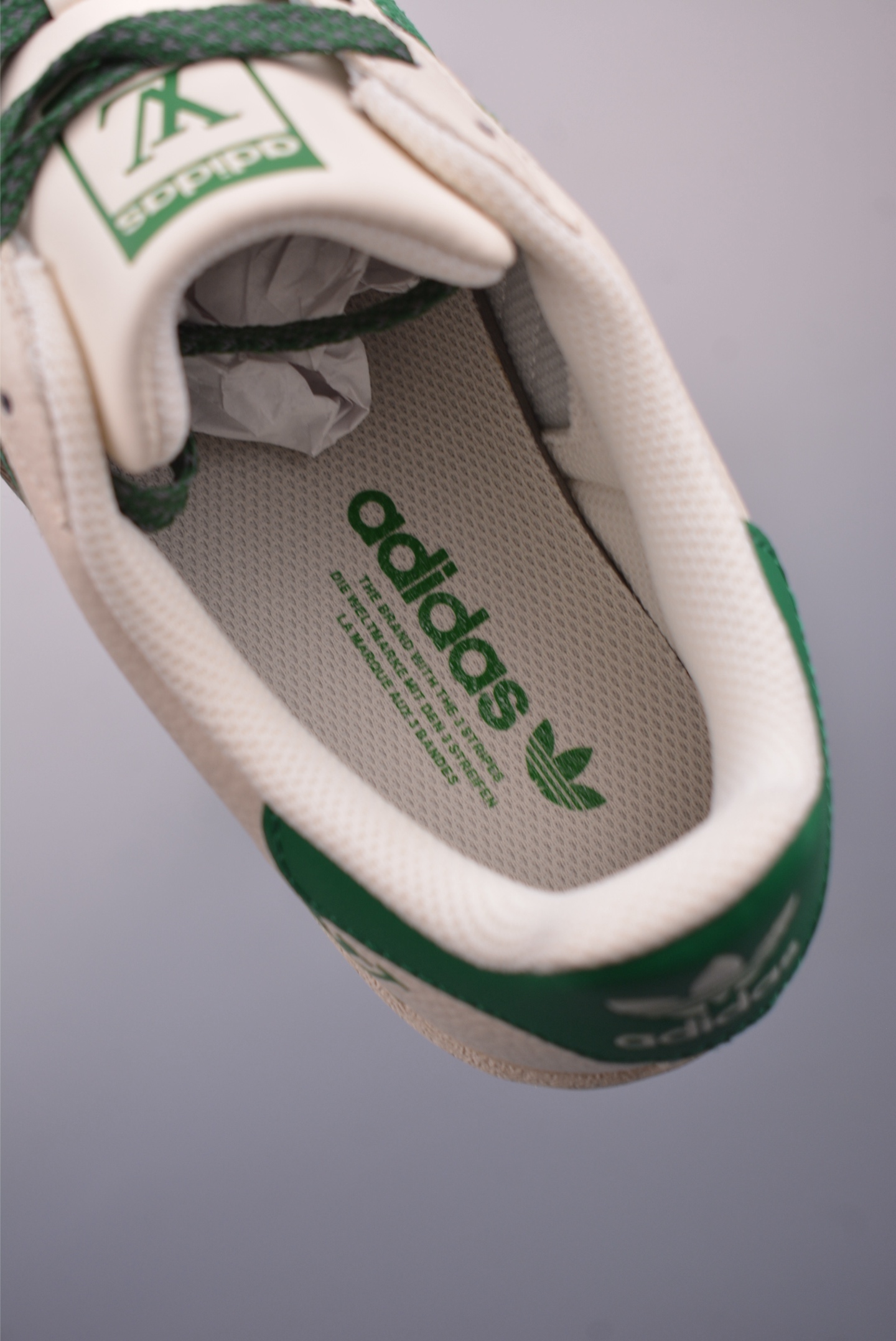 Louis Vuitton x Adidas Originals Superstar Sneakers Off-White Green SX0005