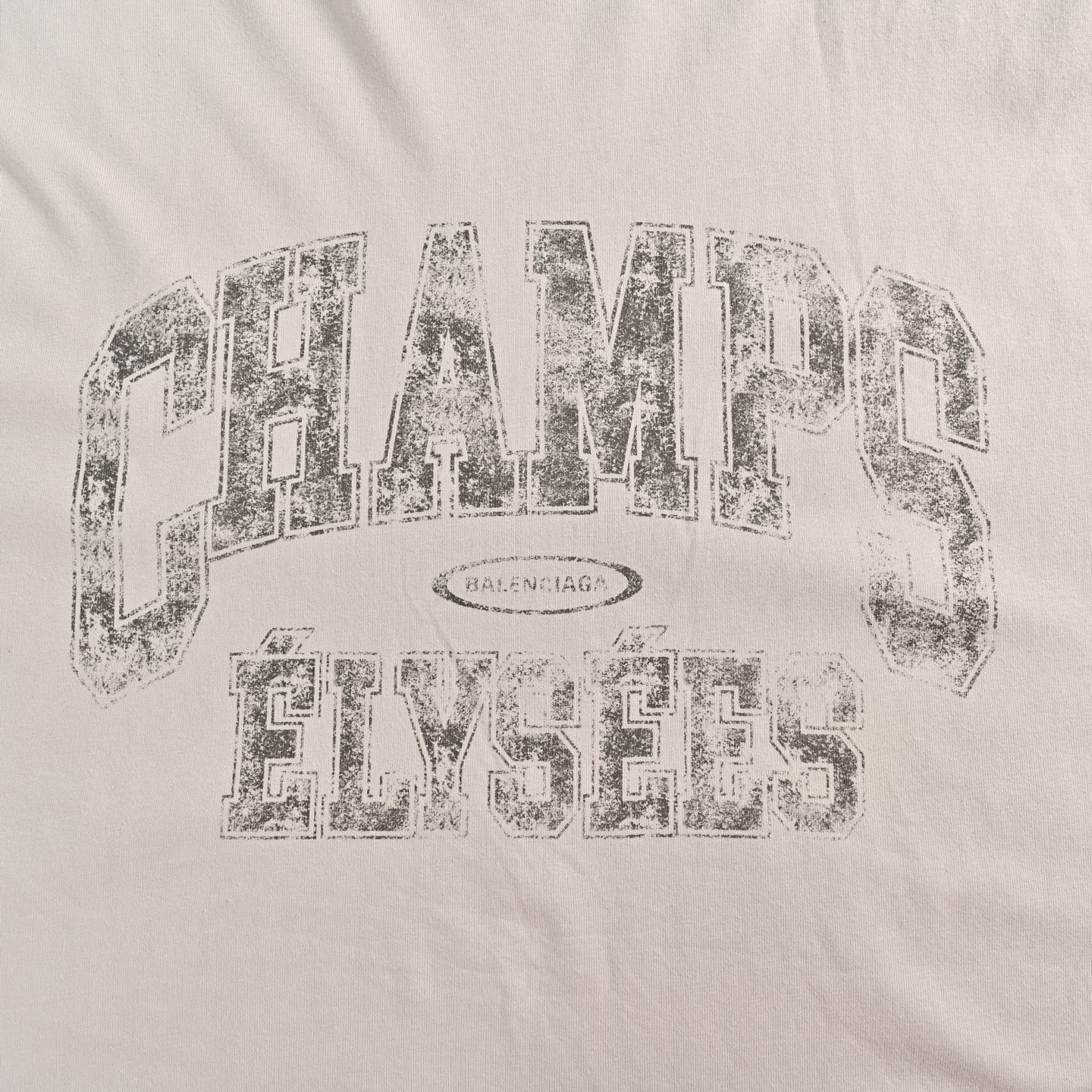 Balenciaga Blurred English Letters Printed Short Sleeves