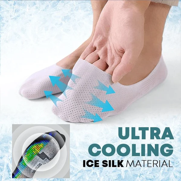 (🔥Last Day Flash Sale-50% OFF) 6PAIRS/SET Breathable Ice Silk Socks-BUY 2 SETS FREE SHIPPING