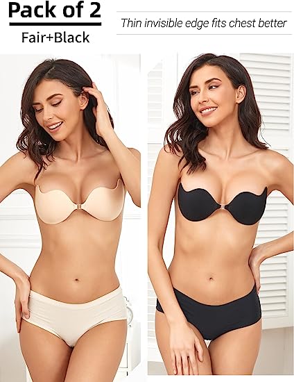 (🔥Last Day Promotion-SAVE 50% OFF)Strapless Reusable Sticky Invisible Push-Up Bra-BUY 2 GET 10% OFF & FREE SHIPPING