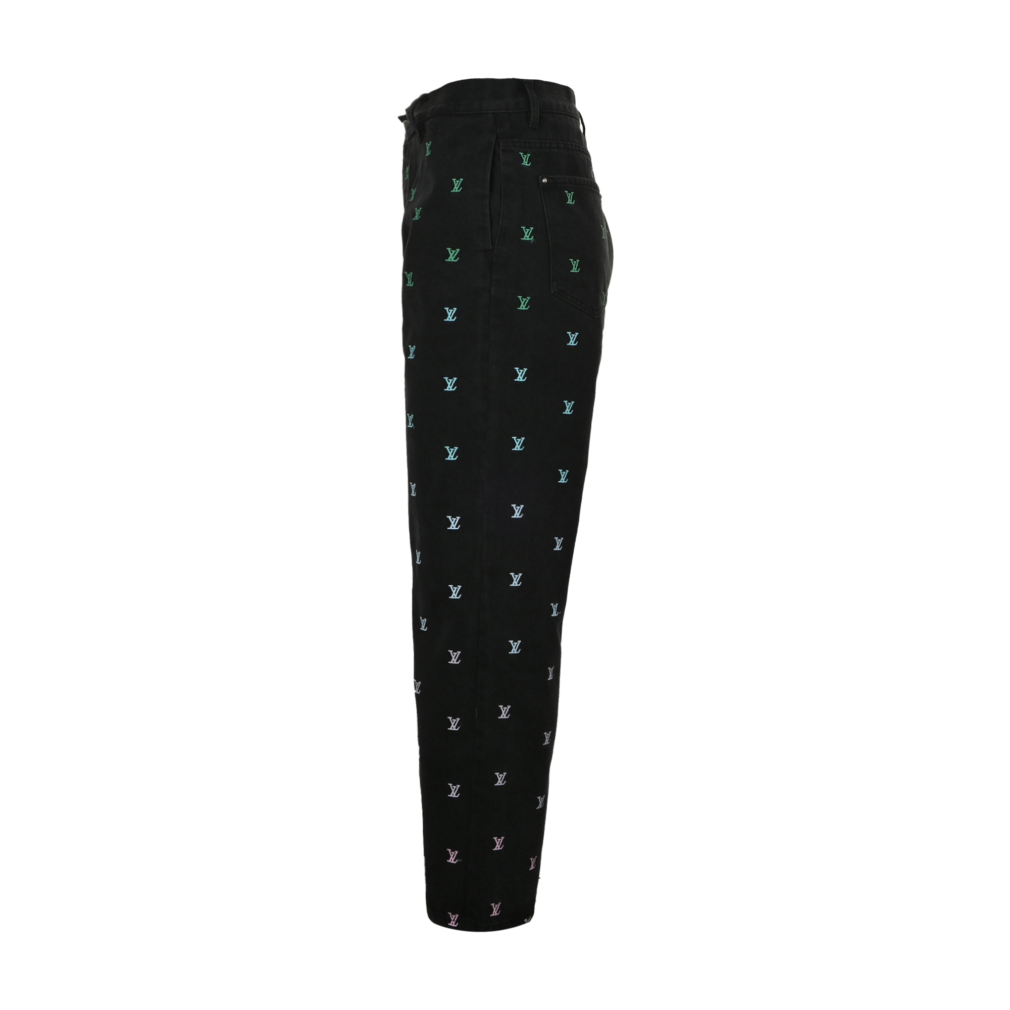 Louis Vuitton Ombre Embroidered Jeans Set