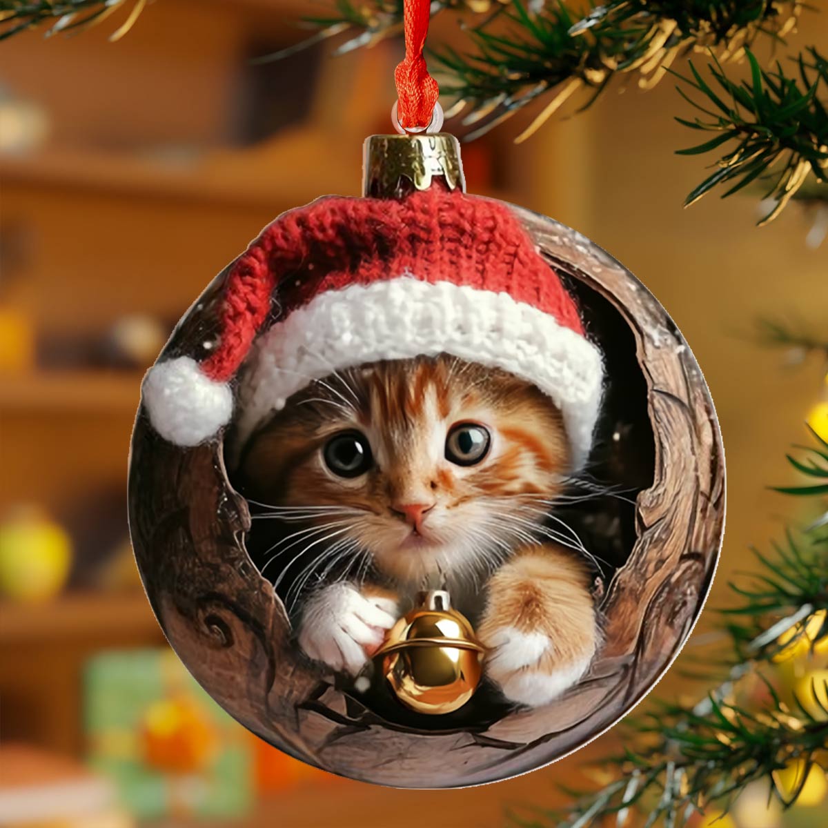 😸Cute Kittens Christmas Ornaments