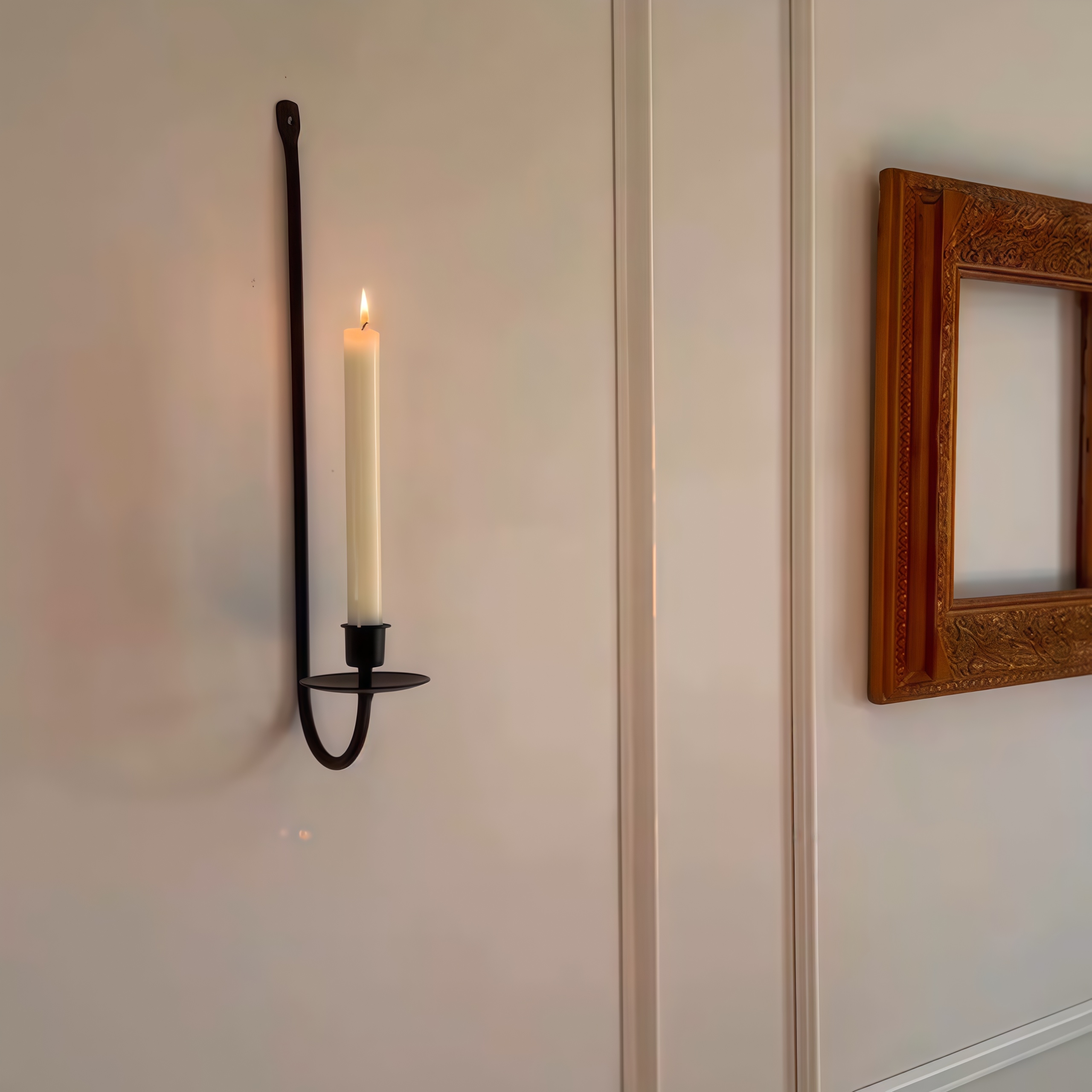 Set of 2 pcs- Metal Wall Mount Taper Candleholders