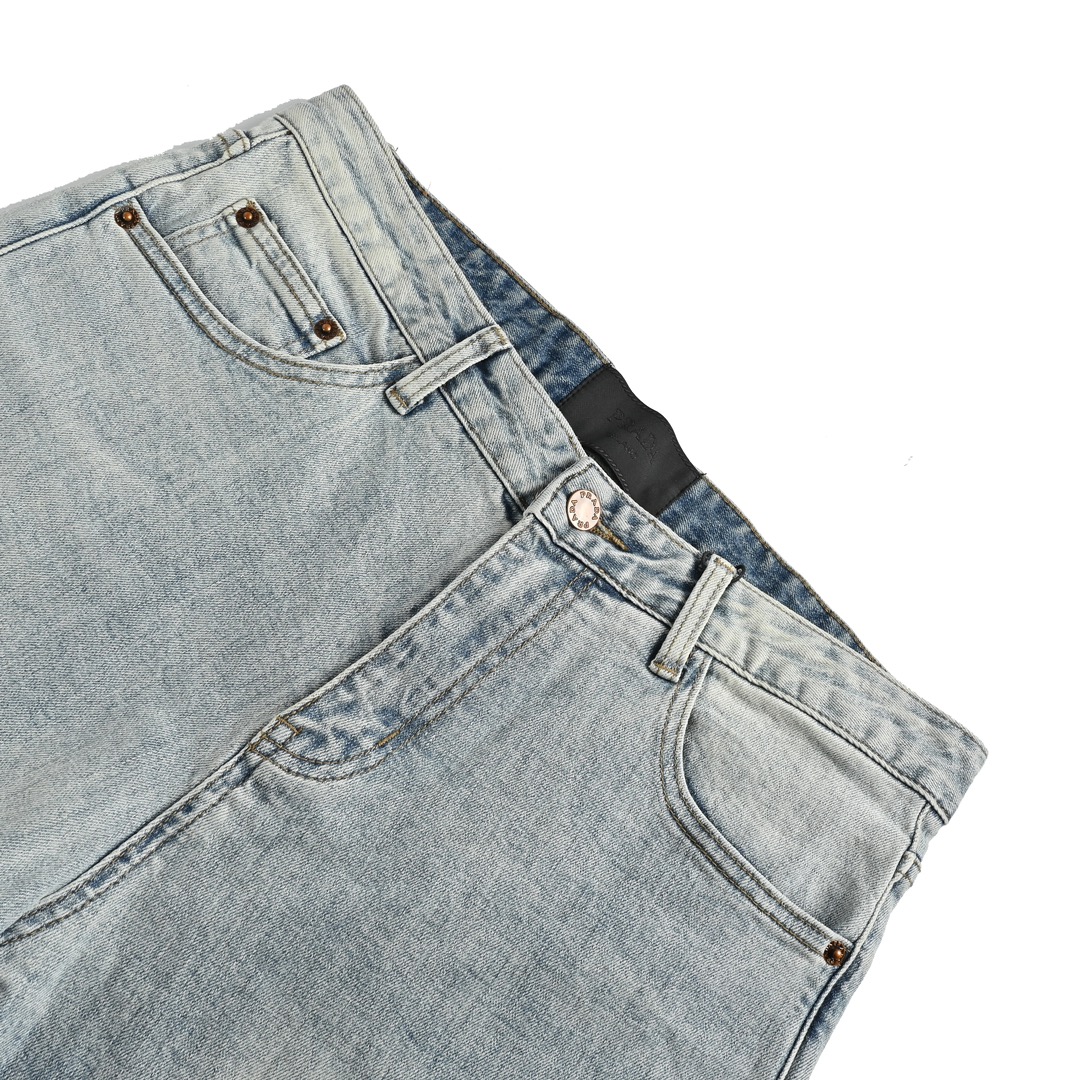 Prada 23Fw triangle back jeans