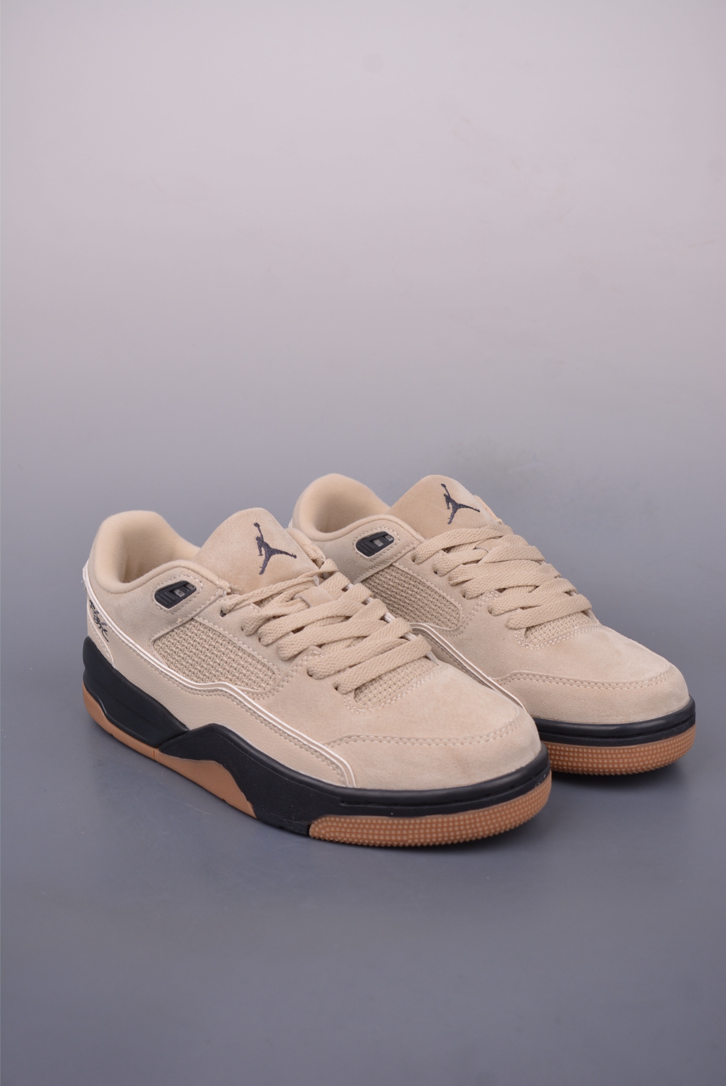 Nike Air Jordan Flight Court Sneakers Khaki Black HF3255-200