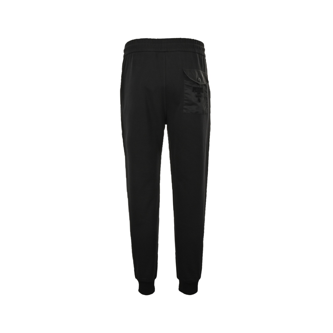 Prada 24Fw back pocket toothbrush logo trousers