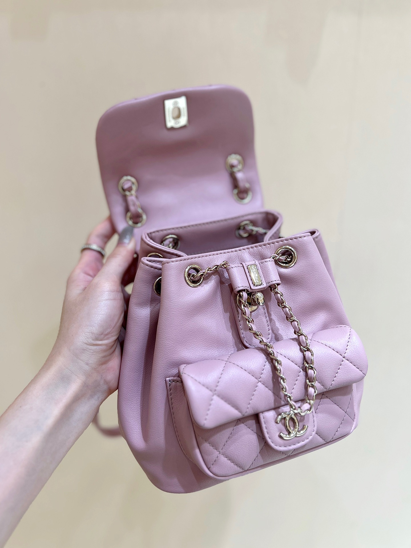 Chanel 24S duma small backpack AS2908
