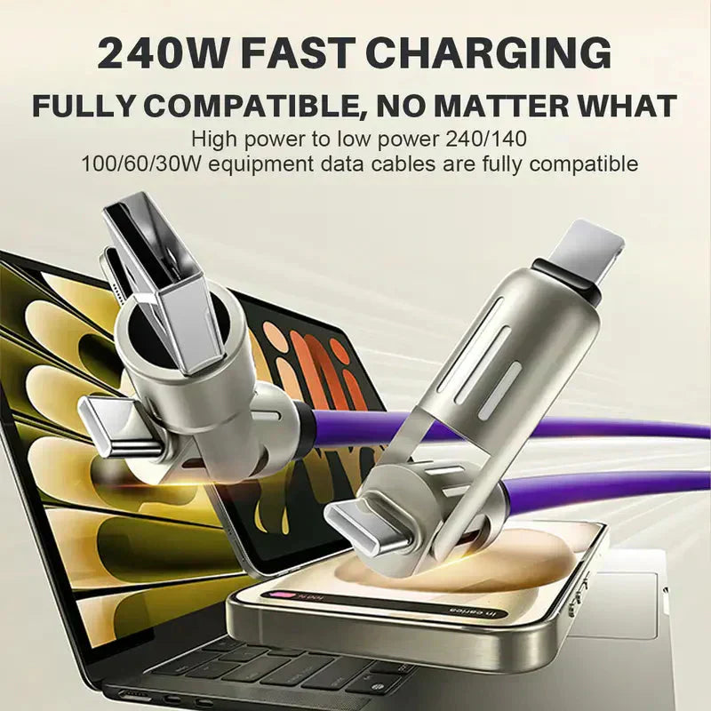 🔥 Buy 2 Get 1 Free🔥 4-in-1 Multi 240W Fast Charging Cable
