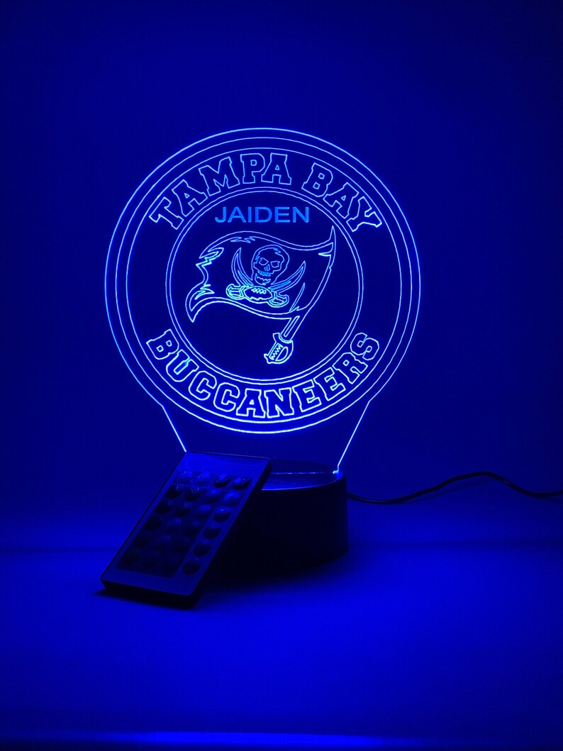 TAMPA BAY BUCCANEERS 3D LAMP PERSONALIZED