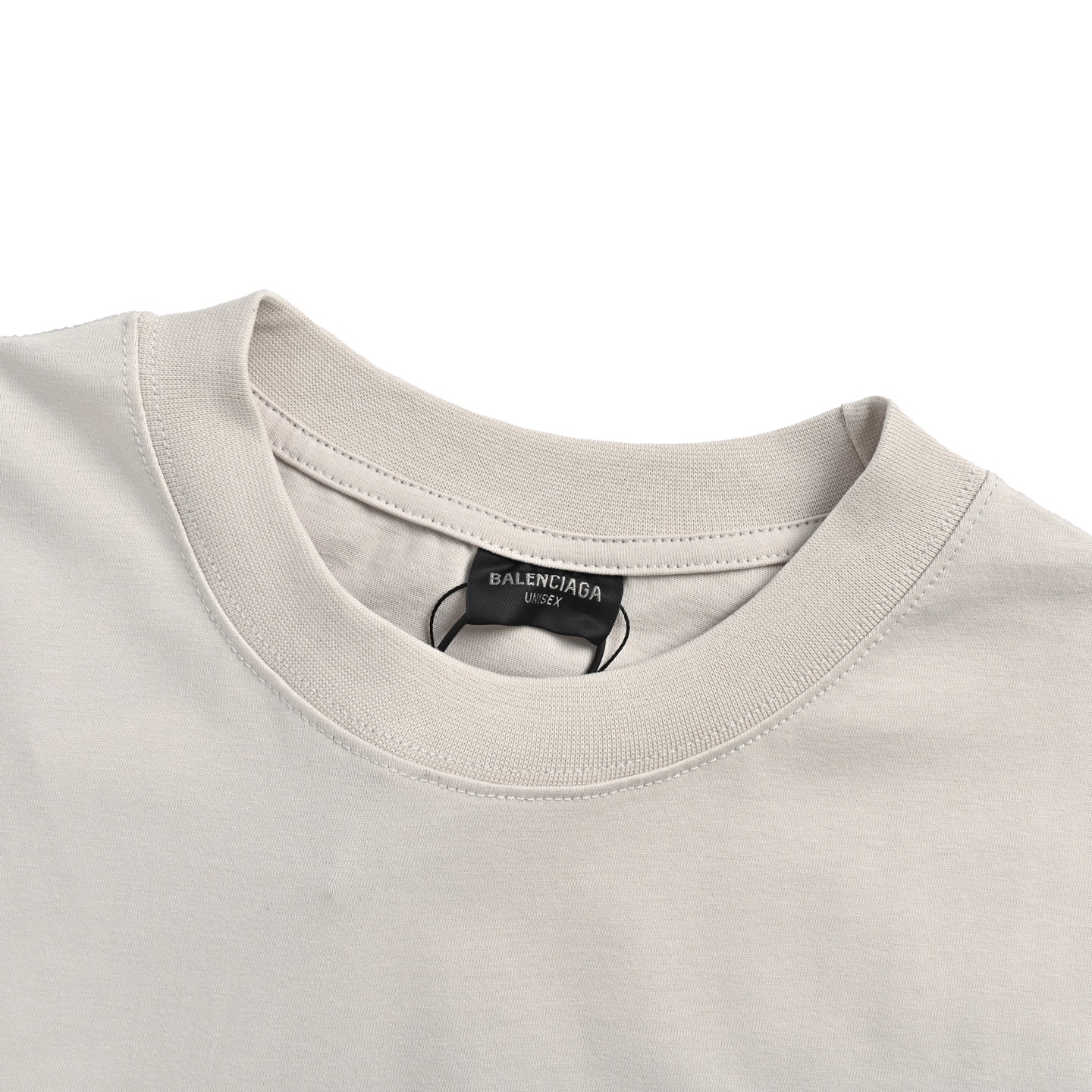 Balenciaga Gradient Logo Letters Round Neck Short Sleeve