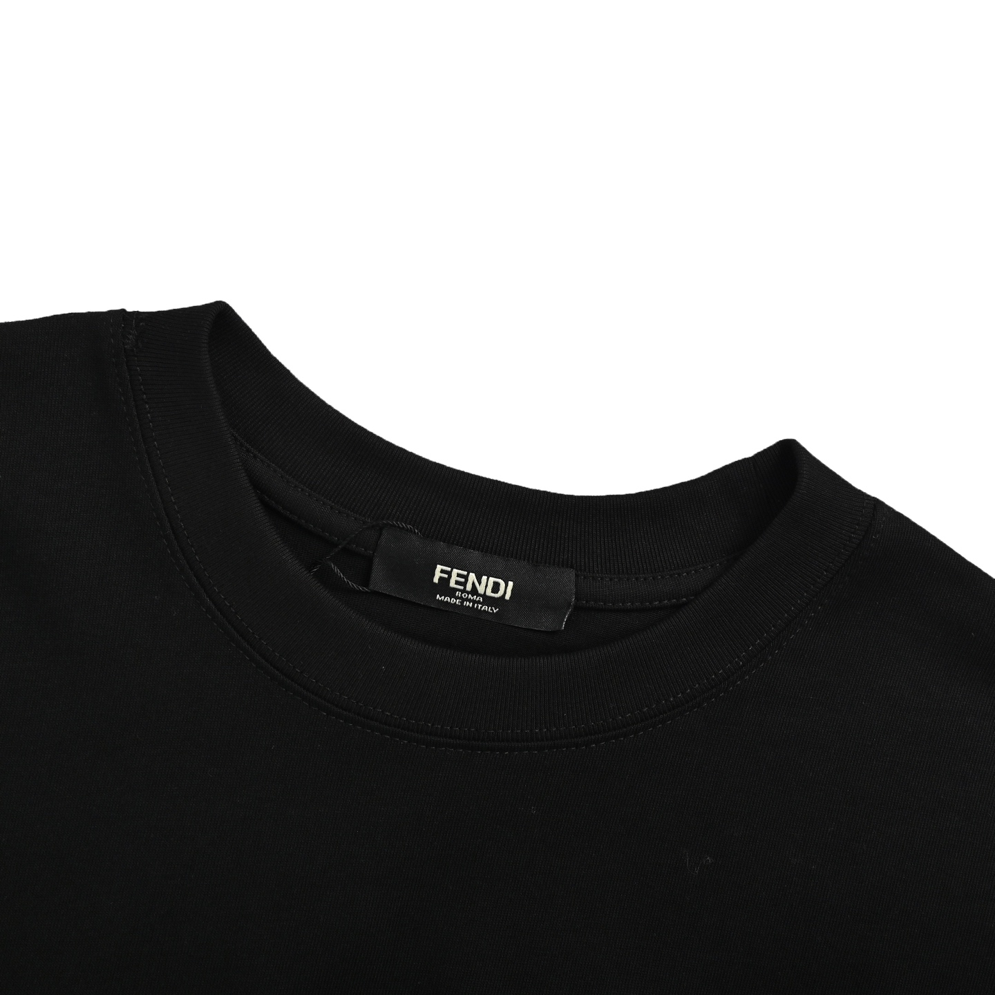 Fendi 25ss little monster eyes FF leather patch pocket short sleeve