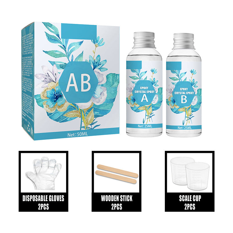 Clear Hard Epoxy Resin Adhesive Set