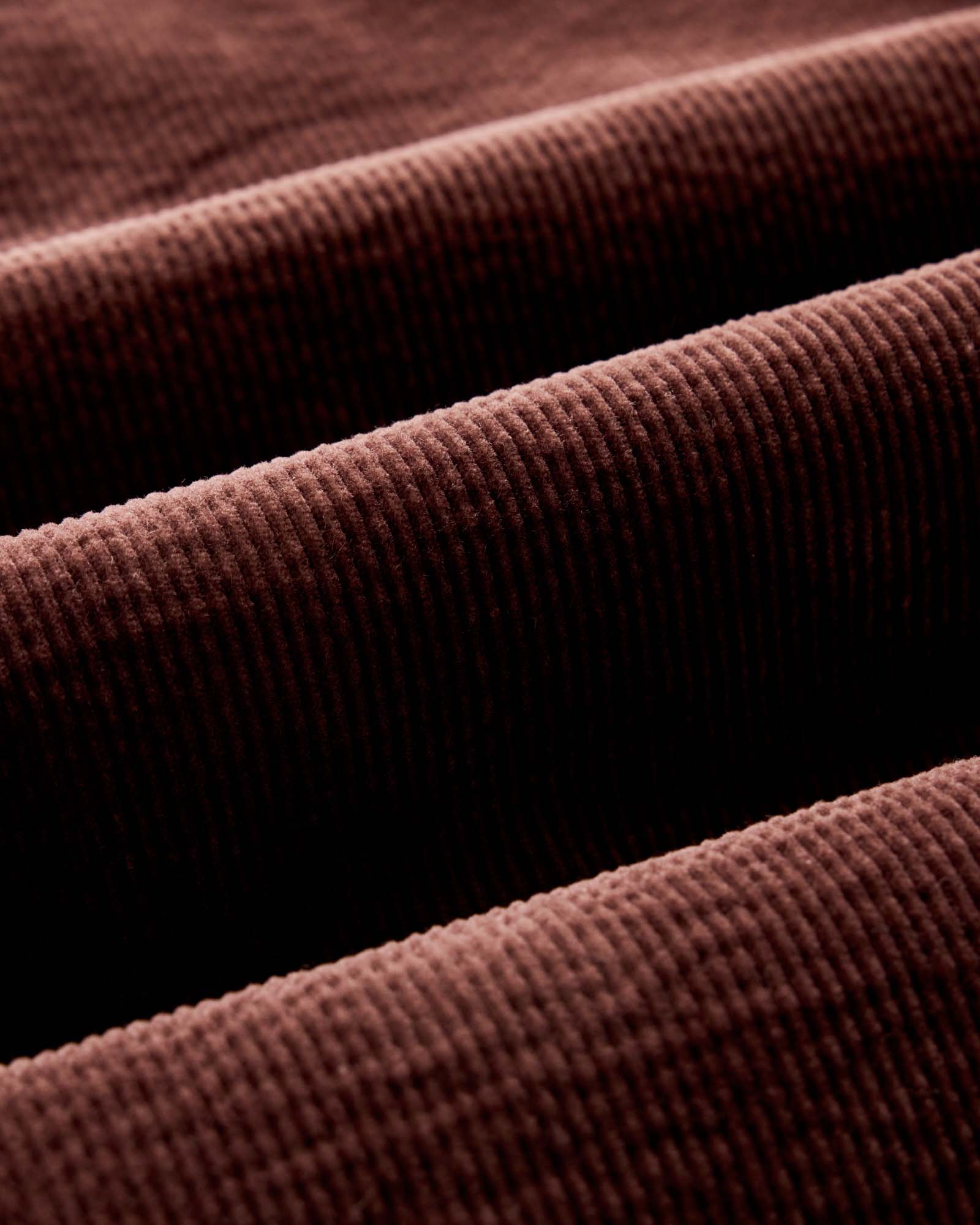 The Utility Shirt in Burgundy Corduroy