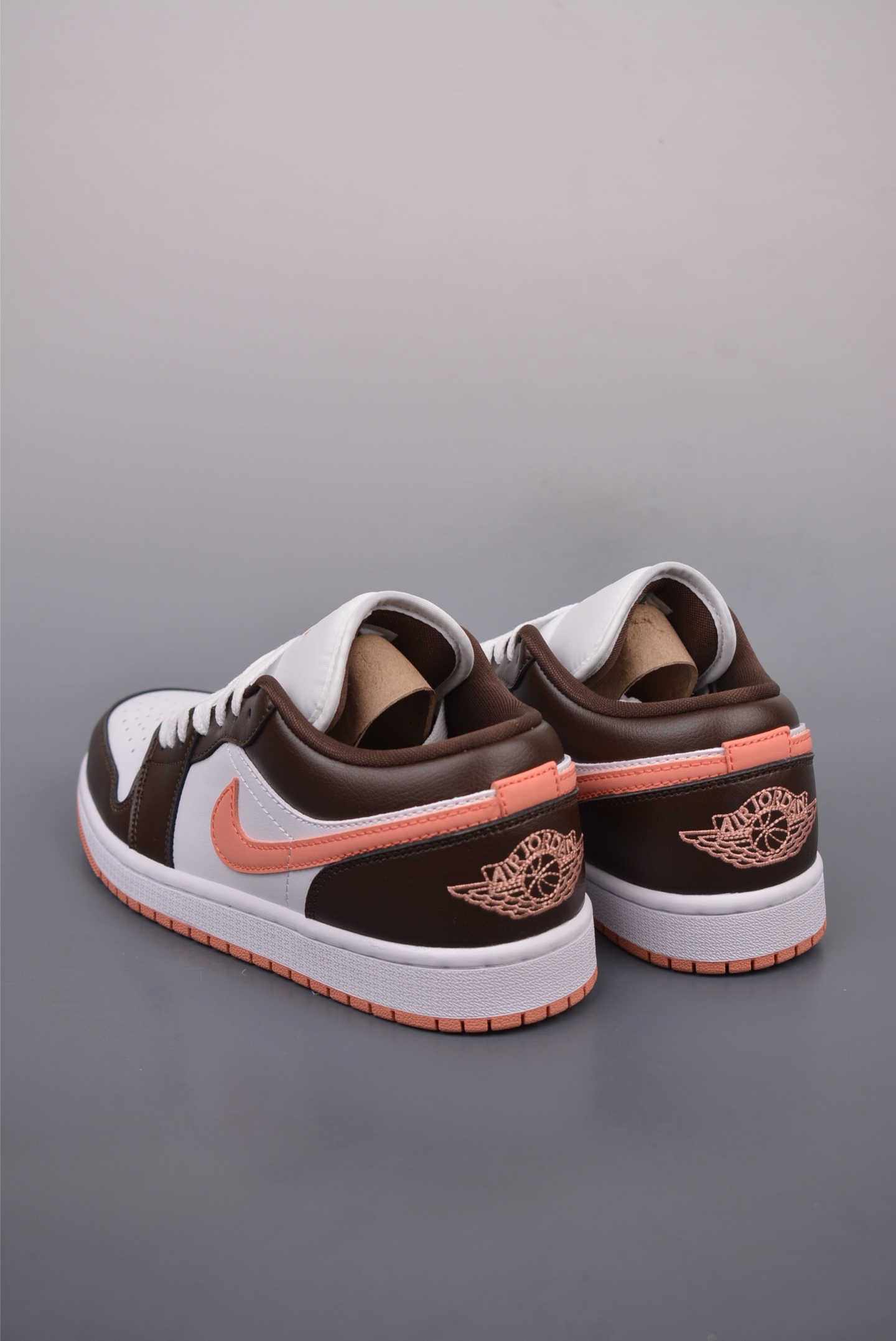 Nike Wmns Air Jordan 1 Low GS Brown White Pink DC0774-82