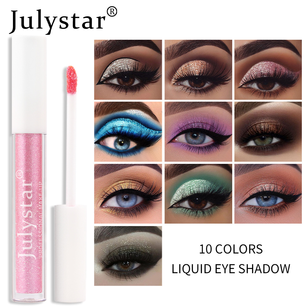 (🔥Mother's Day Sale 50% OFF )-JULYSTAR 10 Colors Liquid Glitter Eyeshadow Set-BUY 1 Sets FREE SHIPPING