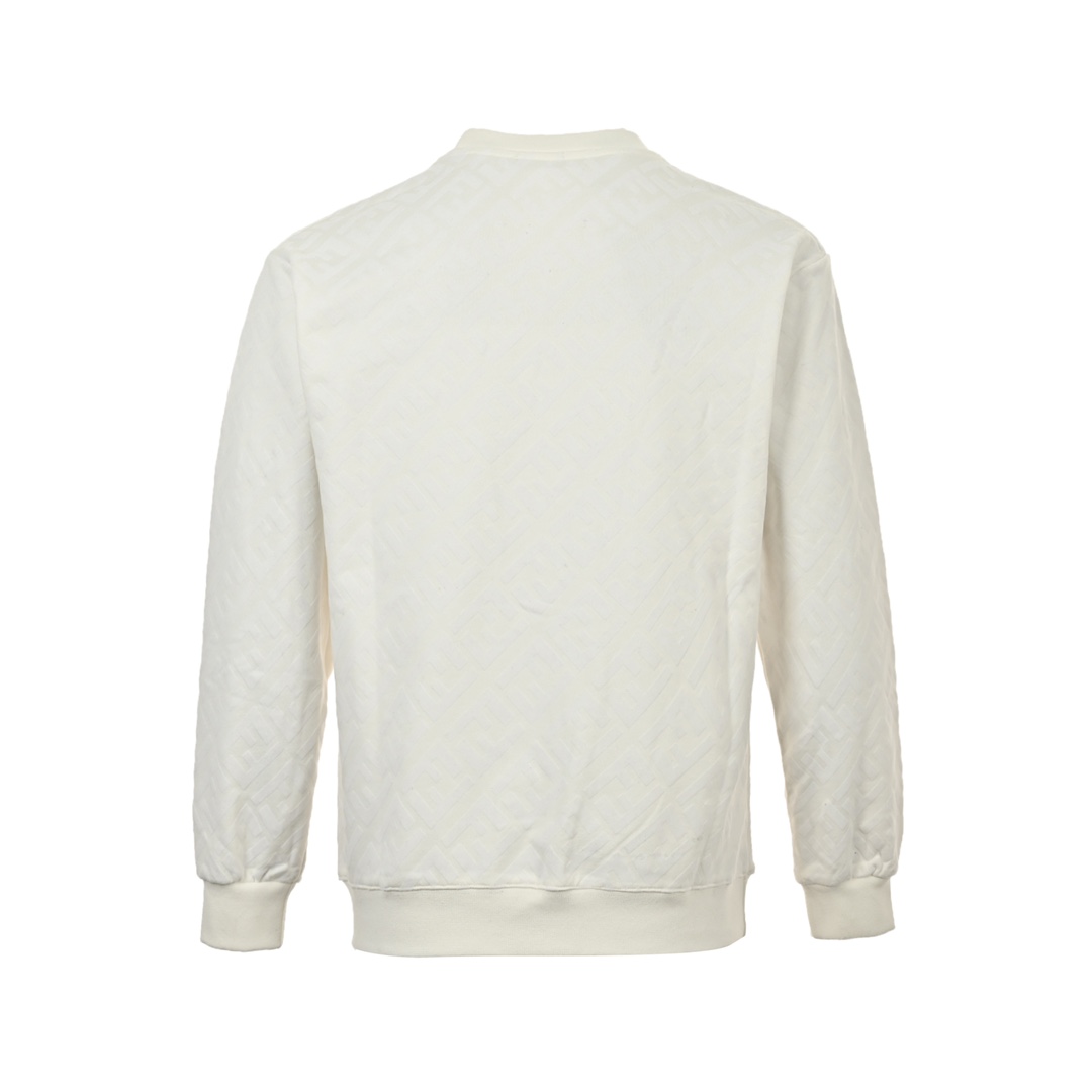 Fendi 24Fw FF flocked crewneck sweatshirt
