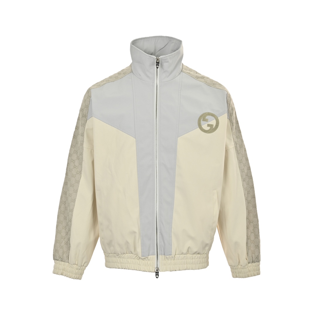 Gucci 24Fw patchwork all-over print monogram jacket