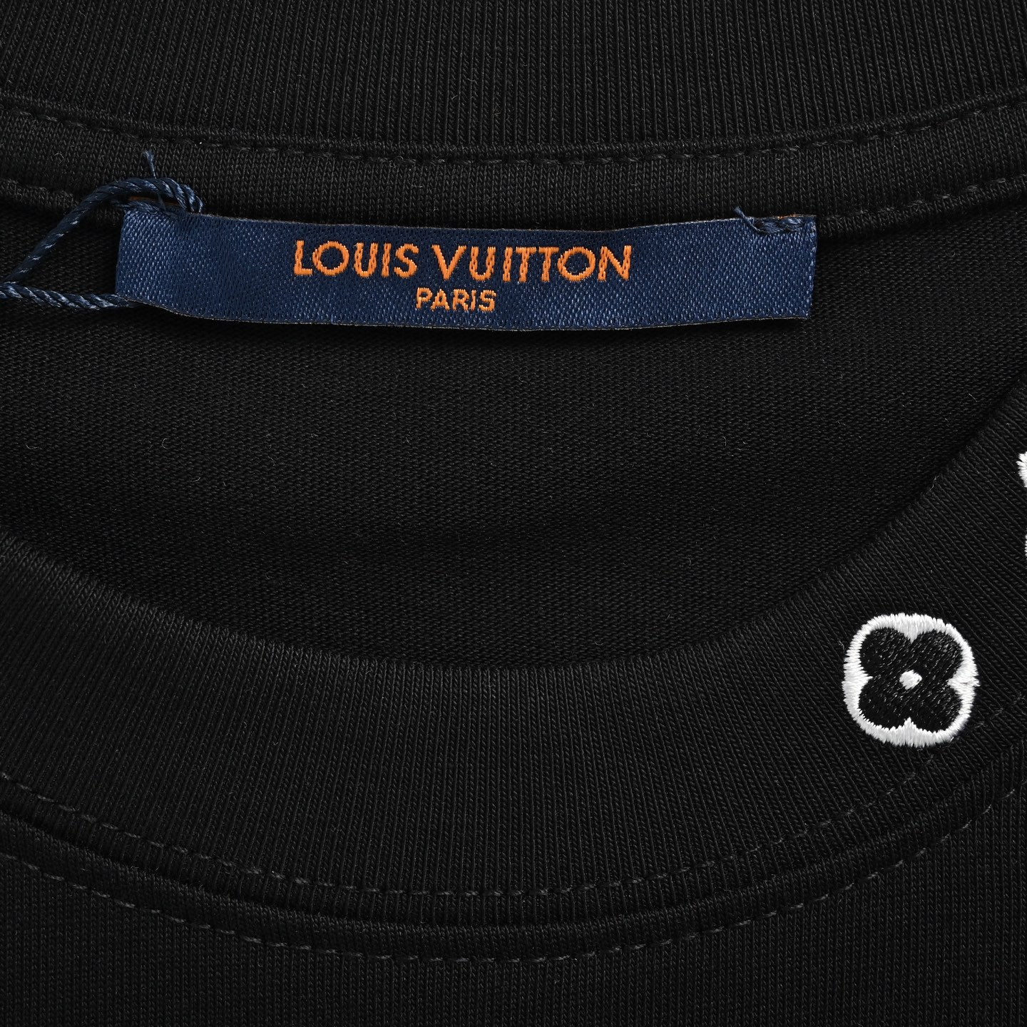 Louis Vuitton 25ss short sleeves with three-flower ski logo embroidery on the collar