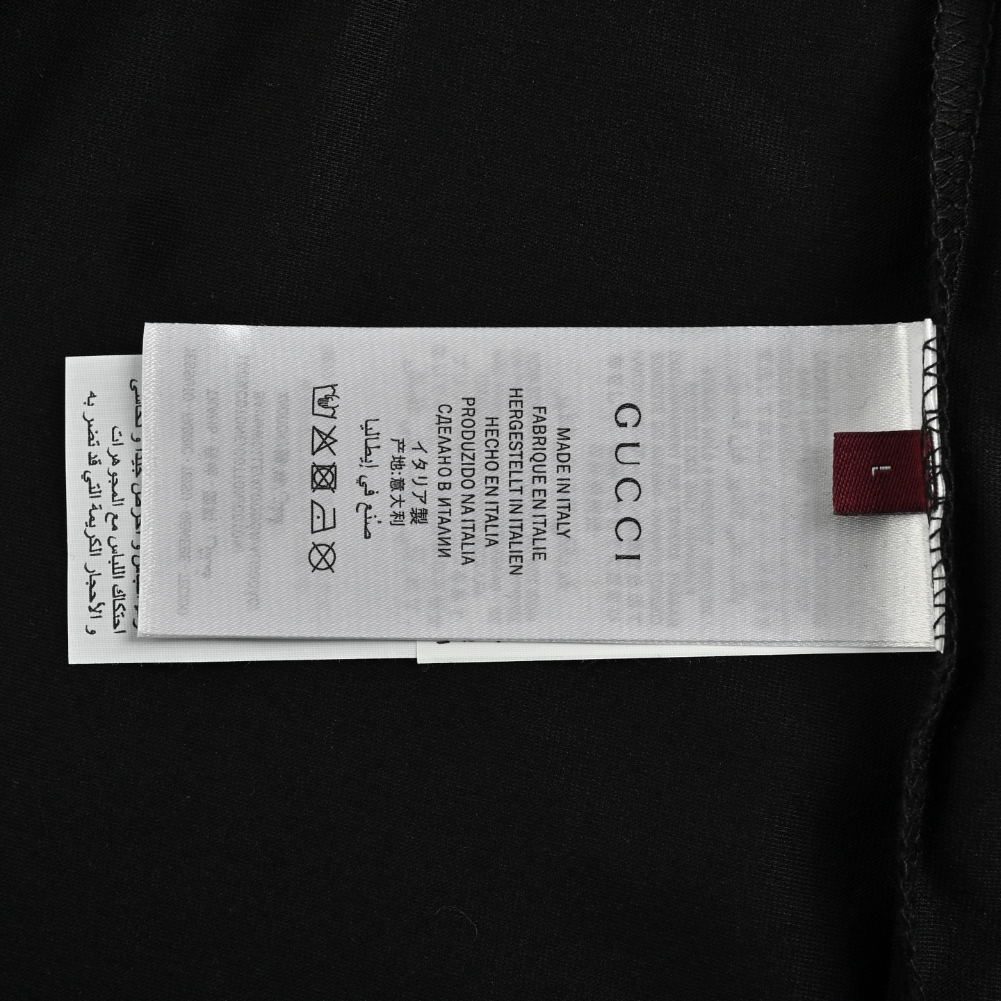 Gucci 25ss inkjet large letter logo print short sleeve