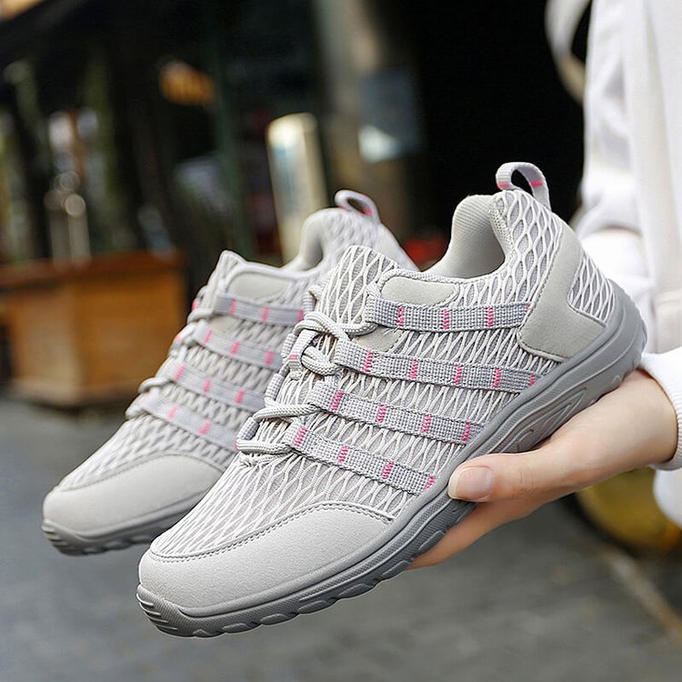 Couple Lace-Up Mesh Sneakers