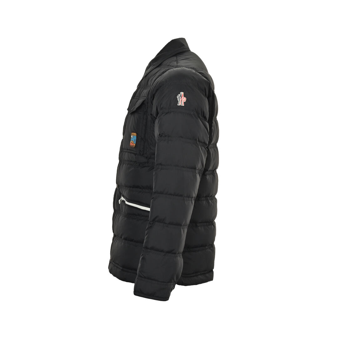 Moncler lapel chest flap pocket down jacket