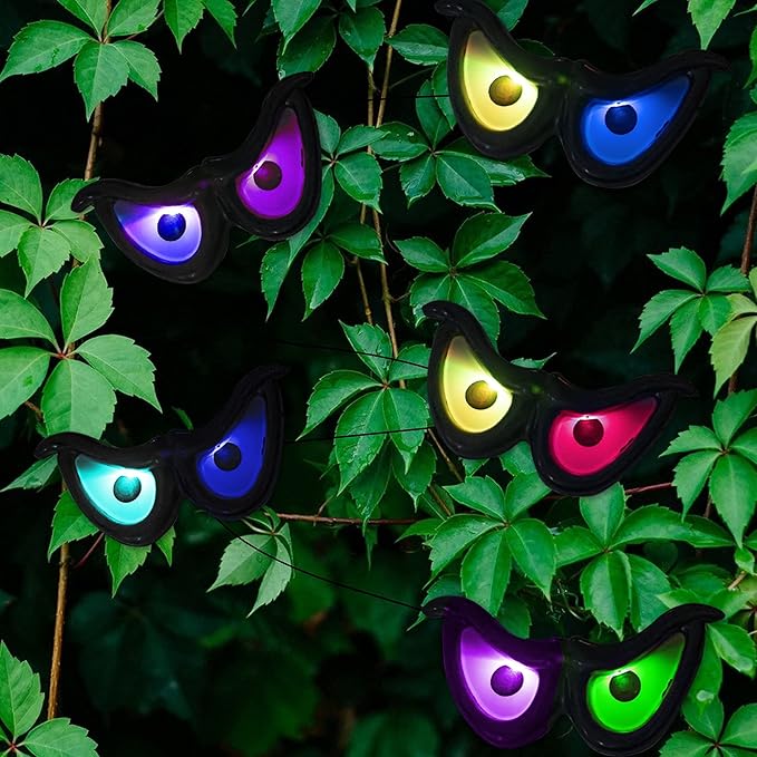 🔥LAST DAY 50% OFF🔥5 Pairs Halloween Ghost Eyes String Lights Decor