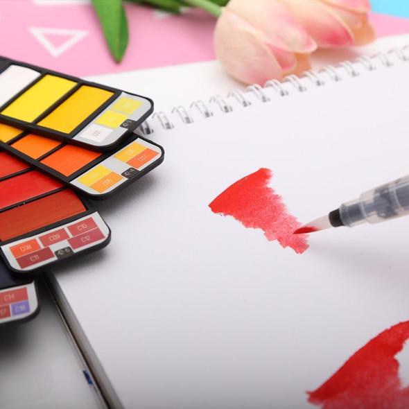 (🔥Last Day Promotion-SAVE 50% OFF)Portable Watercolor Kits--BUY 2 SETS GET 10% OFF & FREE SHIPPING