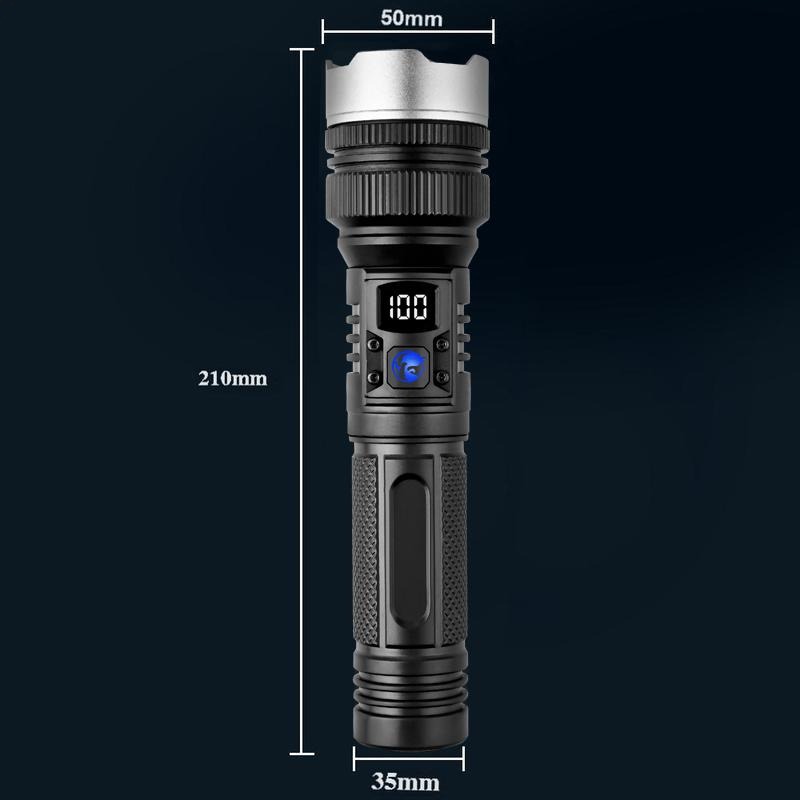 💥ON SALE💥2-in-1 POWER BANK FLASHLIGHT | Super Bright, USB Rechargeable, Zoomable