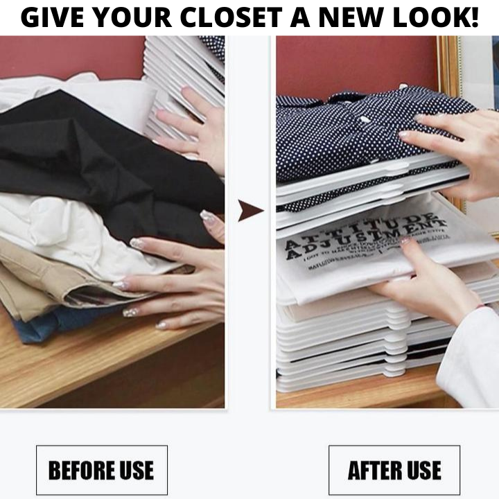 Closet Organizer Clothing Trays (10 Pcs)